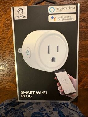 NWT Premier Smart Wi-Fi Plug - Black and White